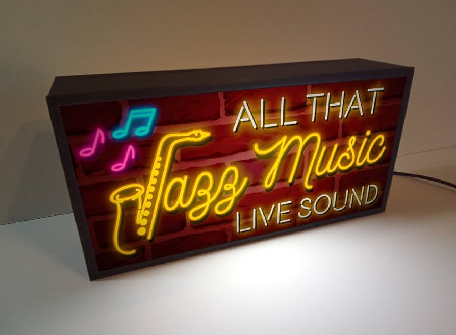 JAZZ ジャズミュージック サックス ライブ 看板 置物 雑貨 ライトBOX Amazon.co.jp: JAZZ ジャズミュージック サックス ライブ カフェ